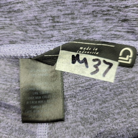 LLD heathered purple capri tights leggings with cell phone pockets - Picture 5 of 5